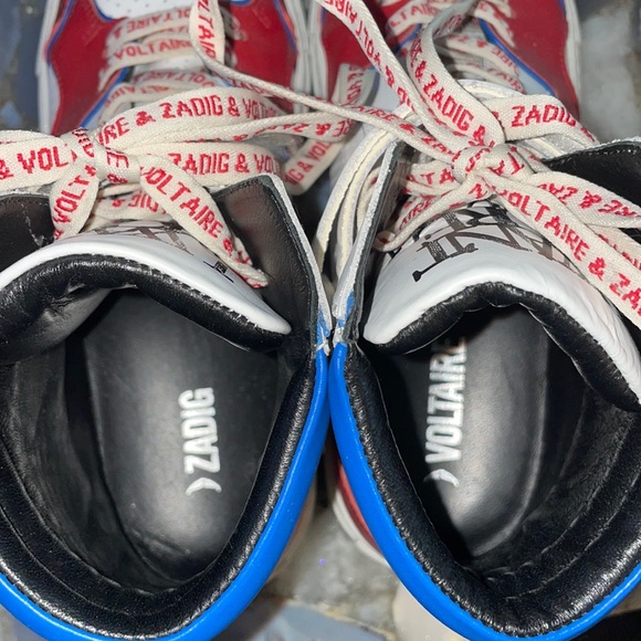 LIKE NEW Zadig & Voltaire High-Top Sneakers Sz 39 - Picture 7 of 9